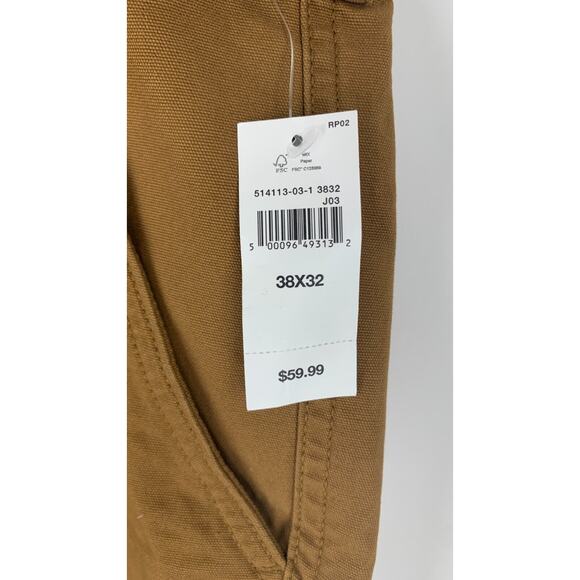 Gap Mens Palomino Brown Utility Carpenter Pants Straight Leg Size 38x32 NWT - Picture 4 of 7